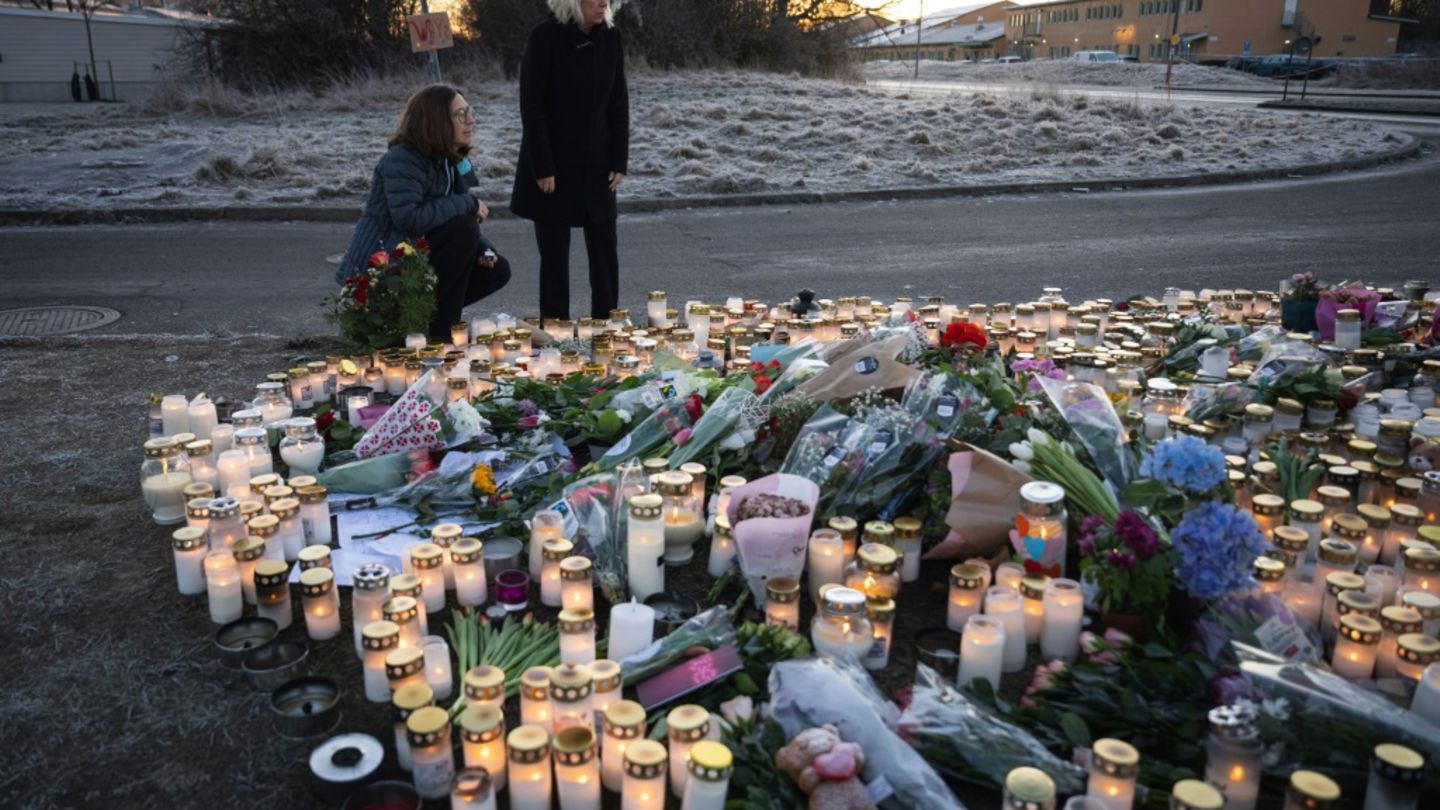 Trauer um die Opfer in Örebro