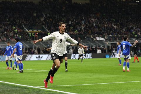 Leon Goretzka jubelt nach seinem Siegtreffer im Nations League-Spiel gegen Italien