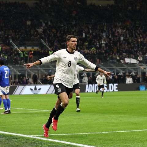 Leon Goretzka jubelt nach seinem Siegtreffer im Nations League-Spiel gegen Italien