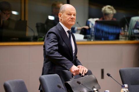 Bundeskanzler Olaf Scholz am Donnerstag in Brüssel