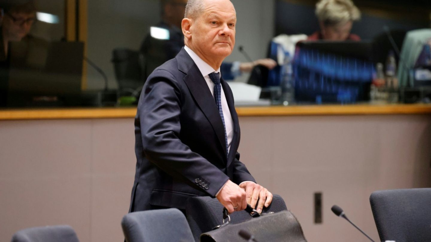Bundeskanzler Olaf Scholz am Donnerstag in Brüssel