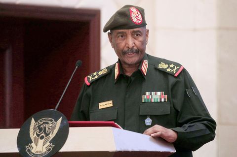 General Abdel Fattah al-Burhan, De-Facto-Präsident und Armeechef des Sudan