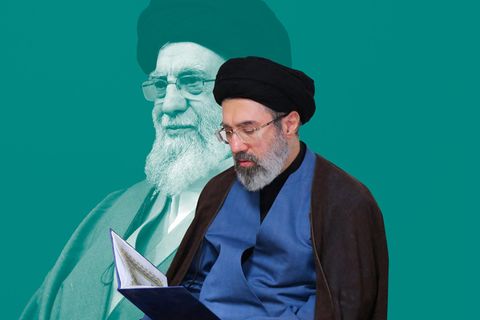 Modschtaba Chamenei liest in einem Buch