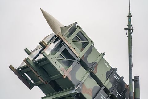 Ein gefechtsbereites Flugabwehrraketensystem vom Typ «Patriot