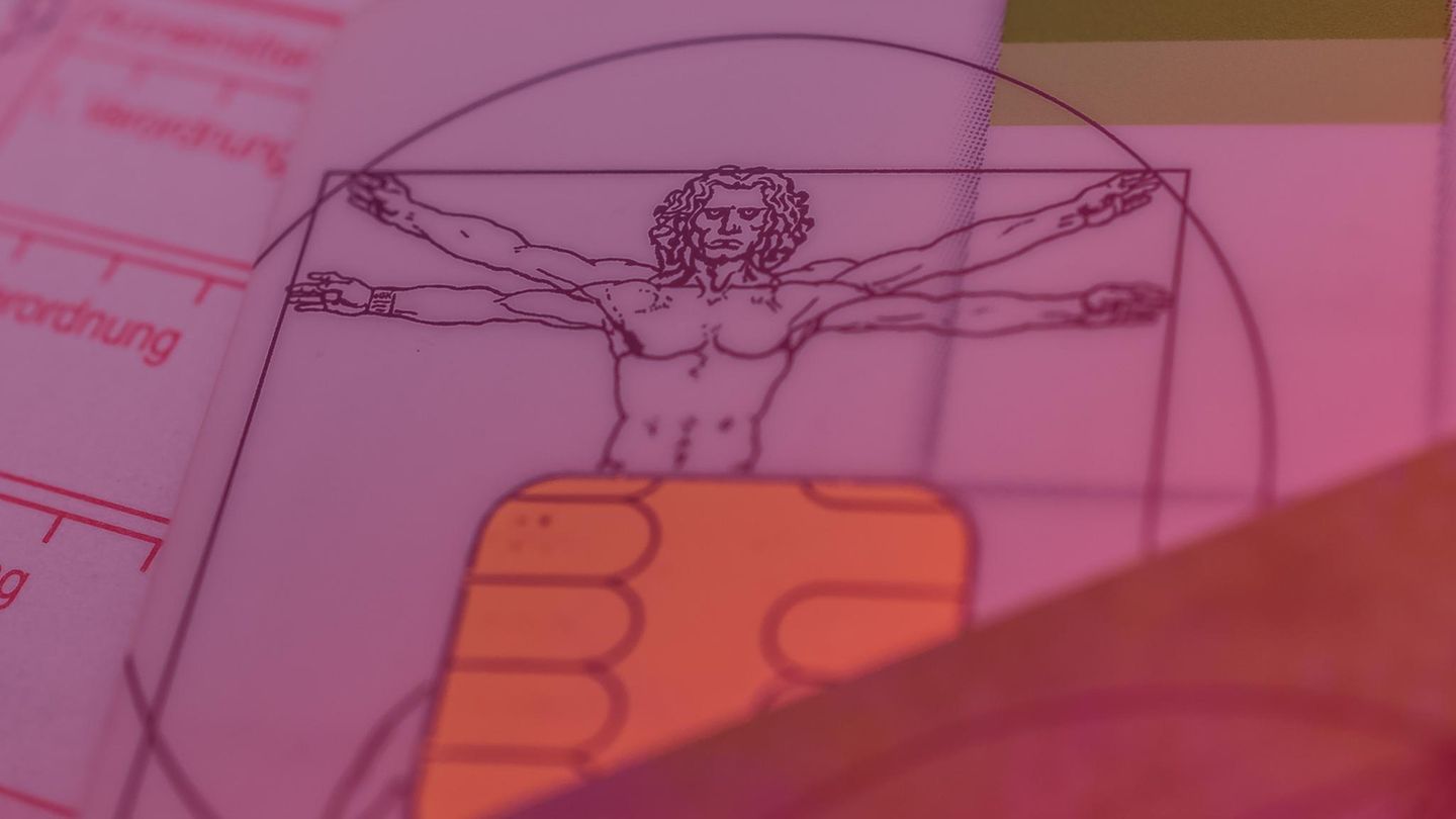 Detailaufnahme einer Gesundheitskarte