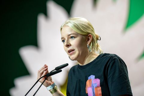 Jette Nietzard ist seit 2024 Sprecherin der Grünen Jugend