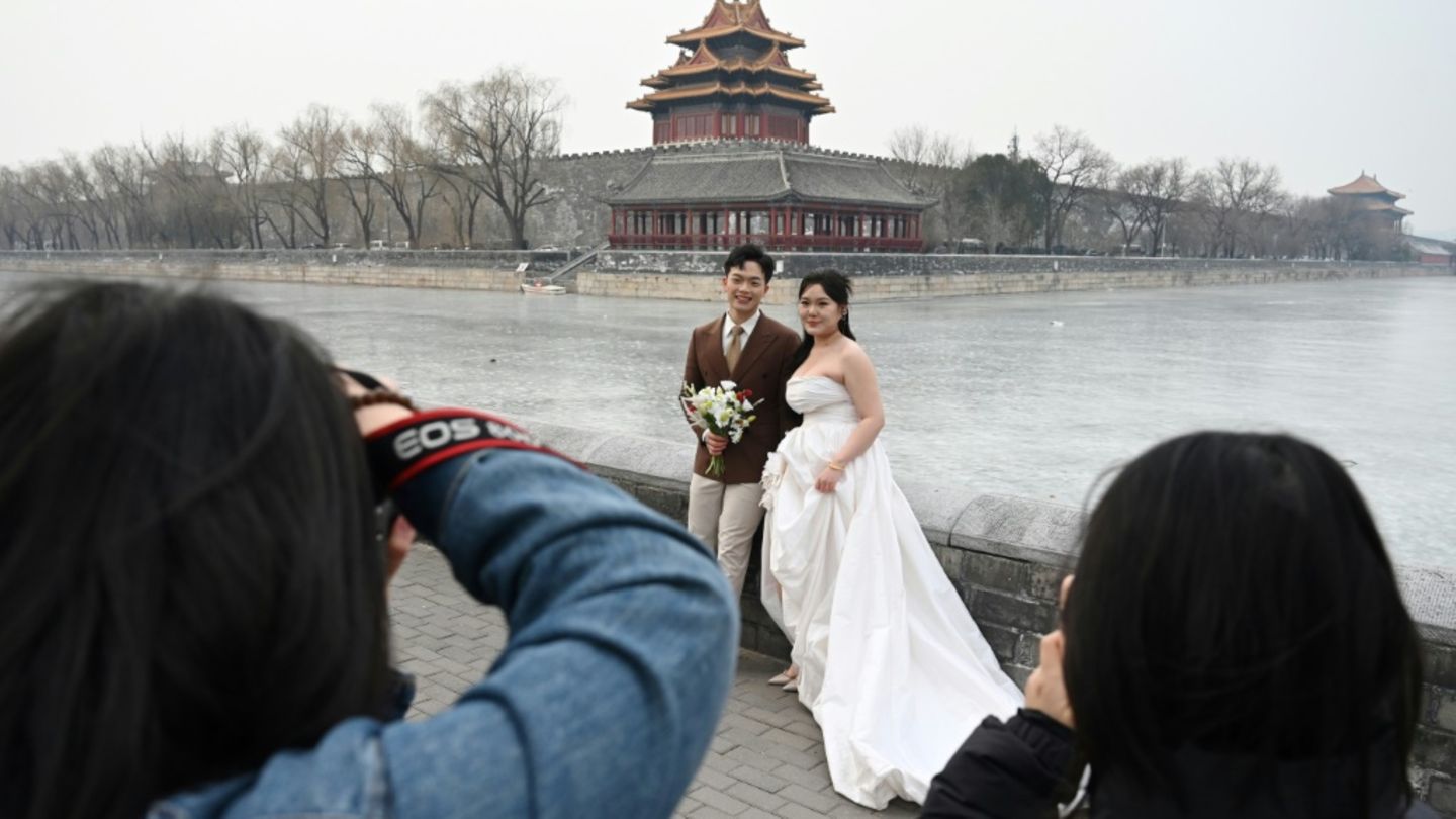 Ein chinesisches Hochzeitspaar