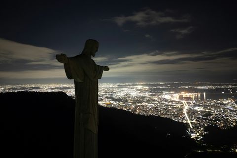 Auch an der Christusstatue in Rio de Janeiro ging das Licht aus
