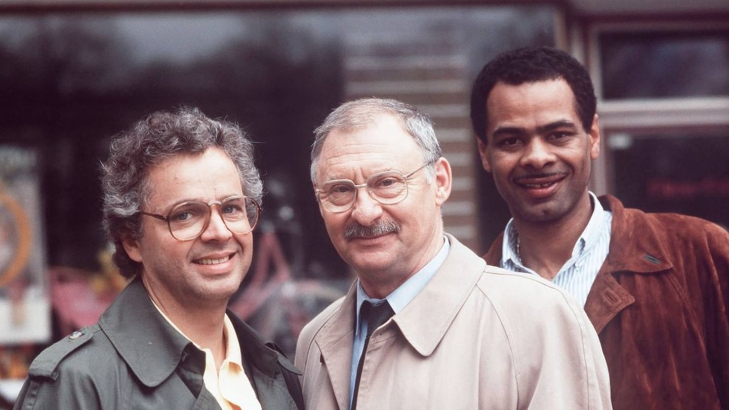 Das ehemalige "Der Alte"-Ermittlertrio Charles M. Huber (r.), Michael Ande (l.) und Rolf Schimpf.