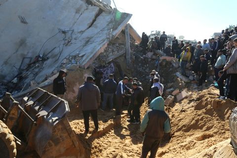 Ruinen nach israelischem Luftangriff