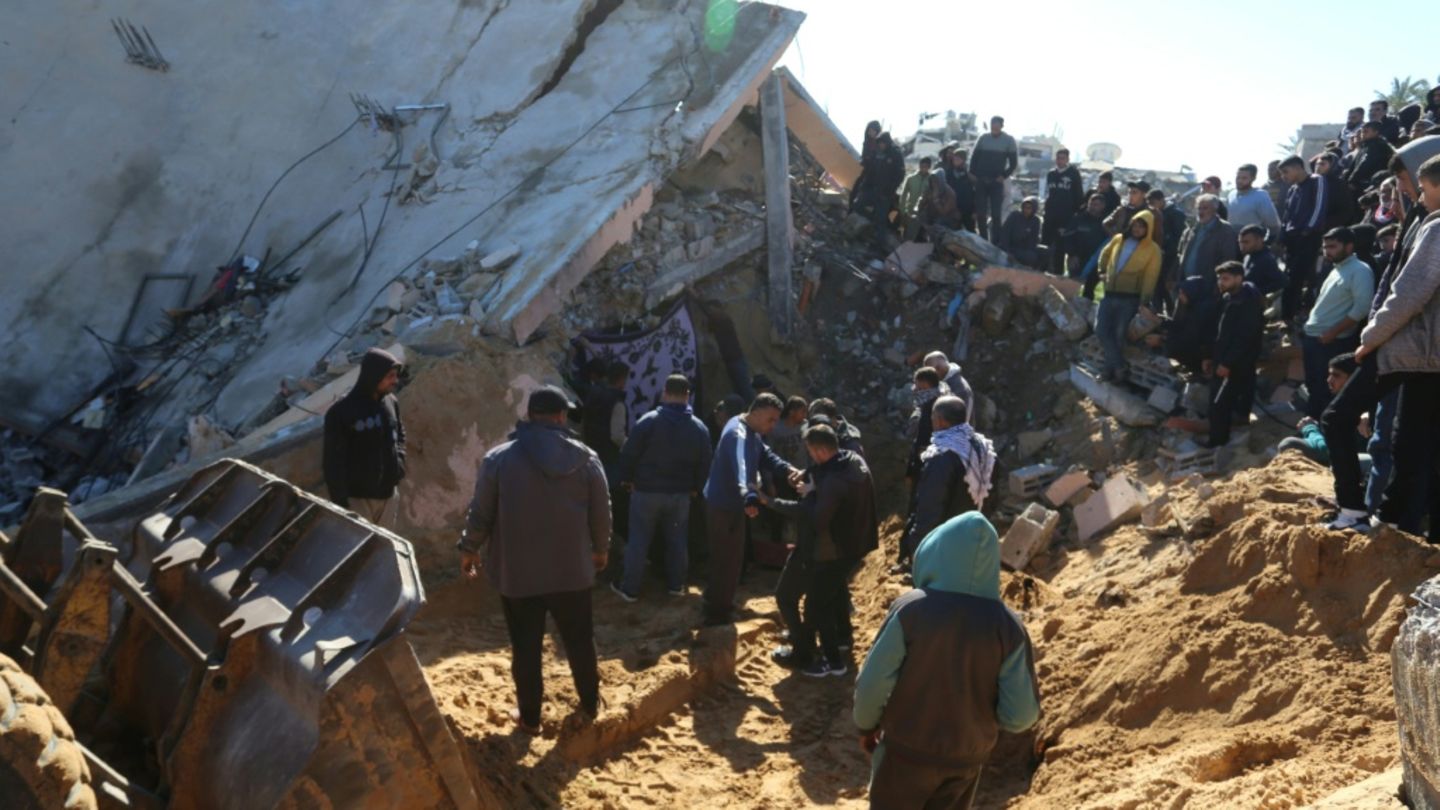 Ruinen nach israelischem Luftangriff