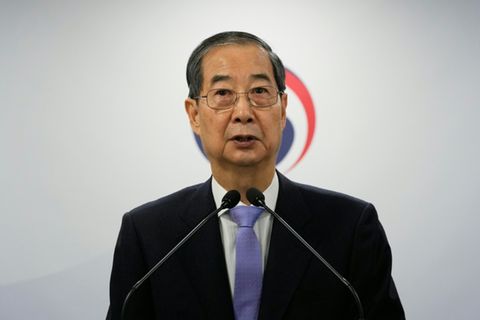 Südkoreas amtierender Präsident Han Duck Soo