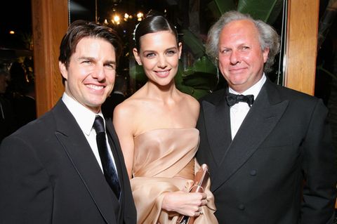 "Vanity Fair"-Oscarparty 2007: Gastgeber Graydon Carter mit Katie Holmes und Tom Cruise