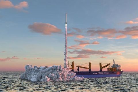 Raumfahrt Entwurf des deutschen Weltraumbahnhofes