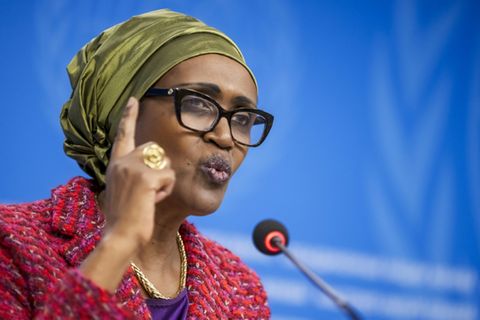 UNAIDS-Chefin Winnie Byanyima in Genf