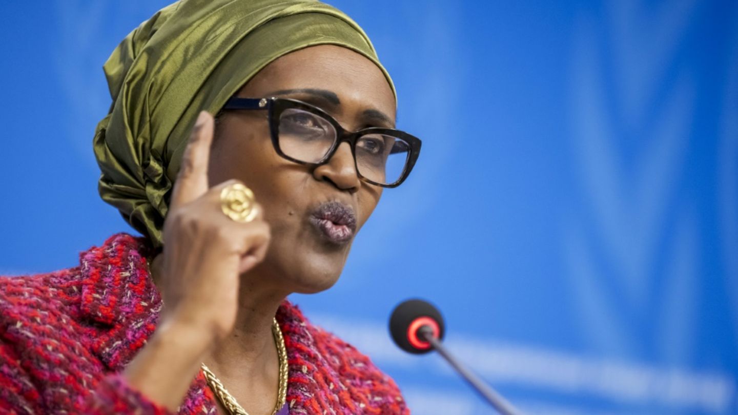 UNAIDS-Chefin Winnie Byanyima in Genf