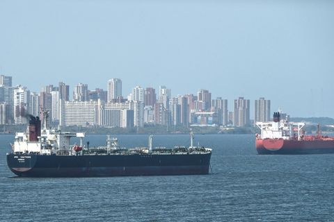 Öltanker im Maracaibo-See in Venezuela