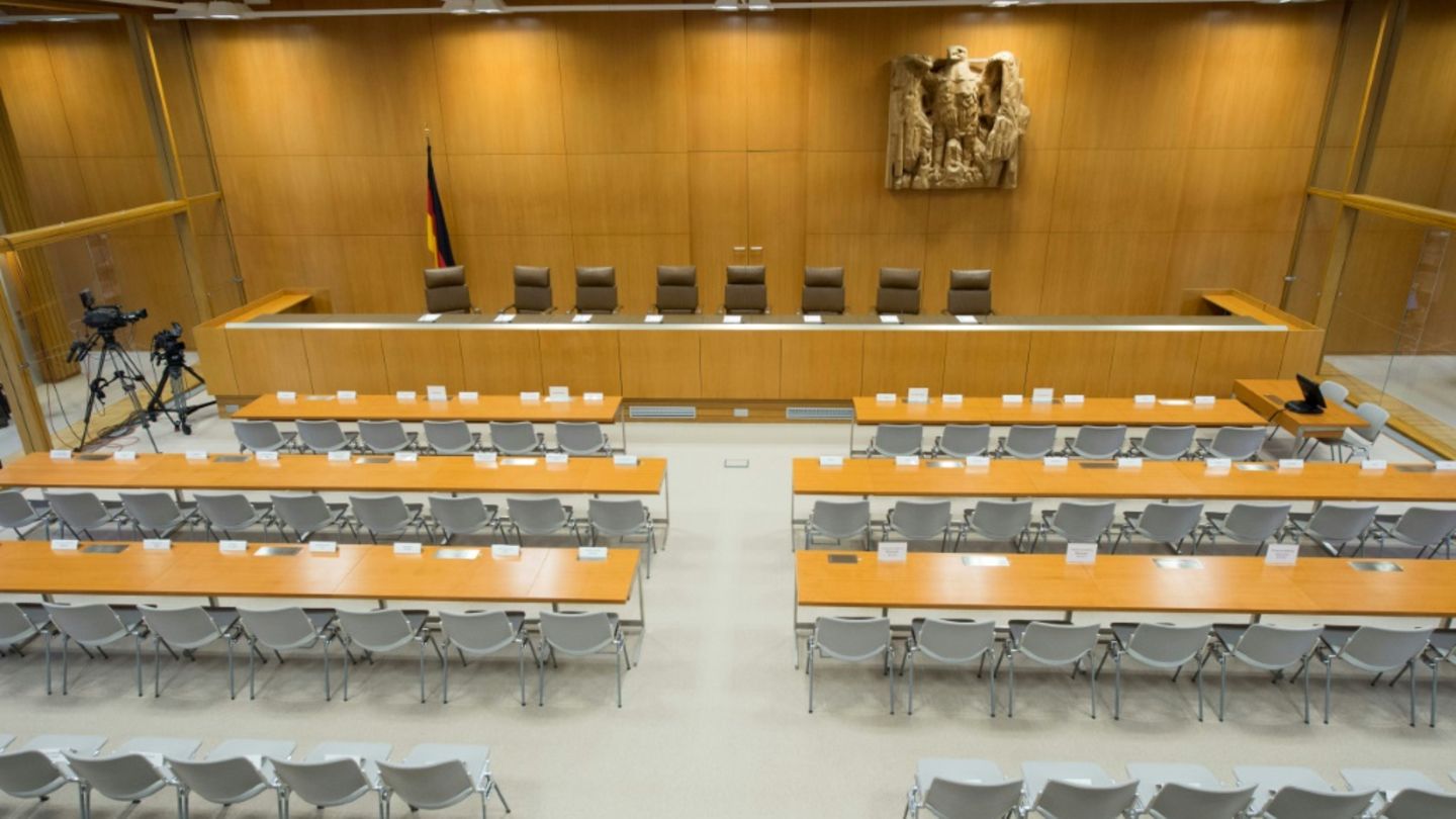 Verhandlungssaal des Verfassungsgerichts