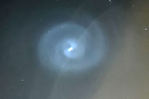 Die leuchtende Spirale am Himmel war über Deutschland und Teilen Europas zu sehen
