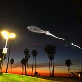 Himmelsphänomen Satellitenstart