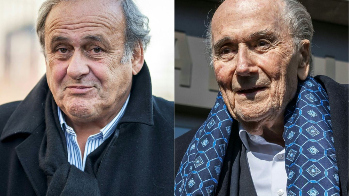 Platini (links), Blatter