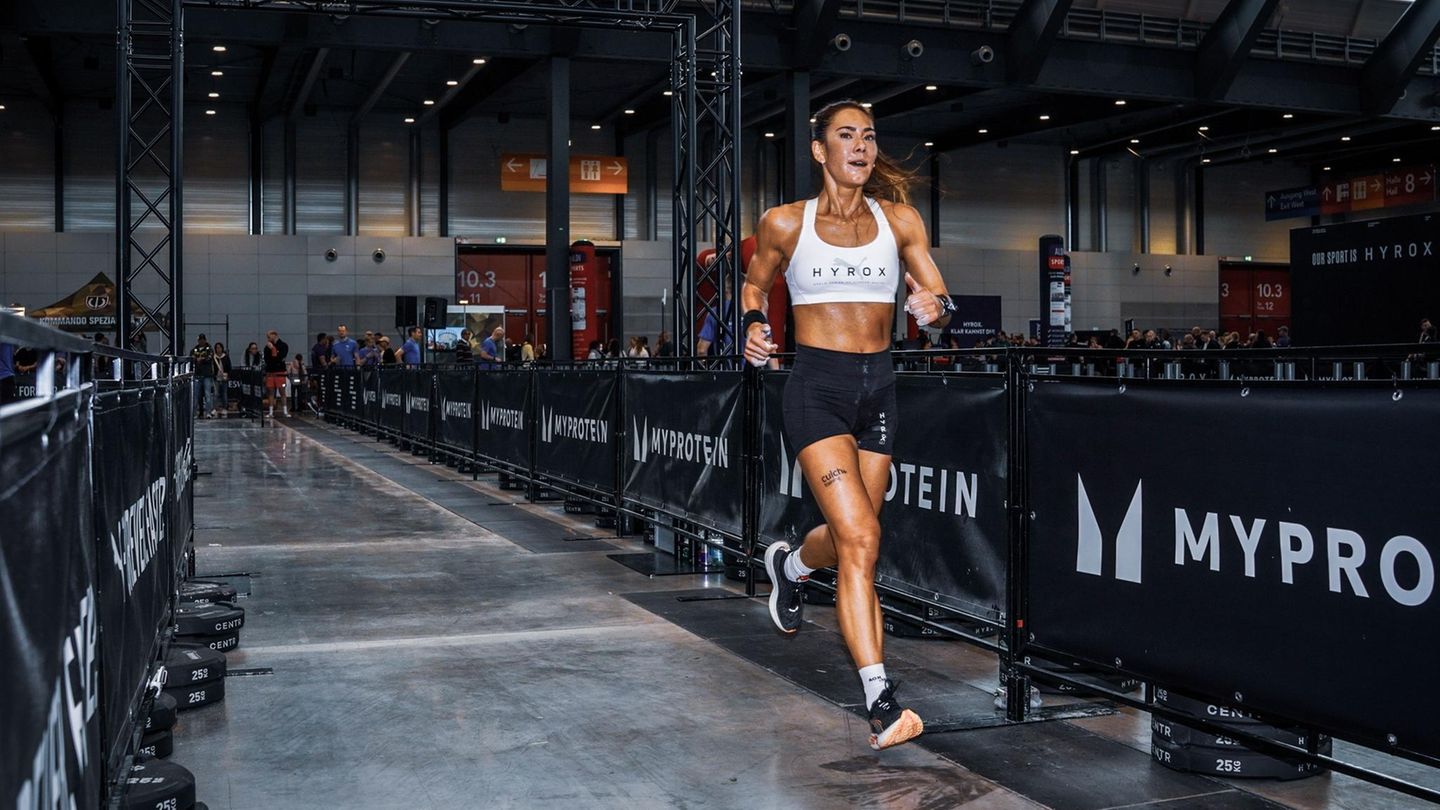 Fitness: Angela Lanz beim Hyrox Fitness: Angela Lanz beim Hyrox