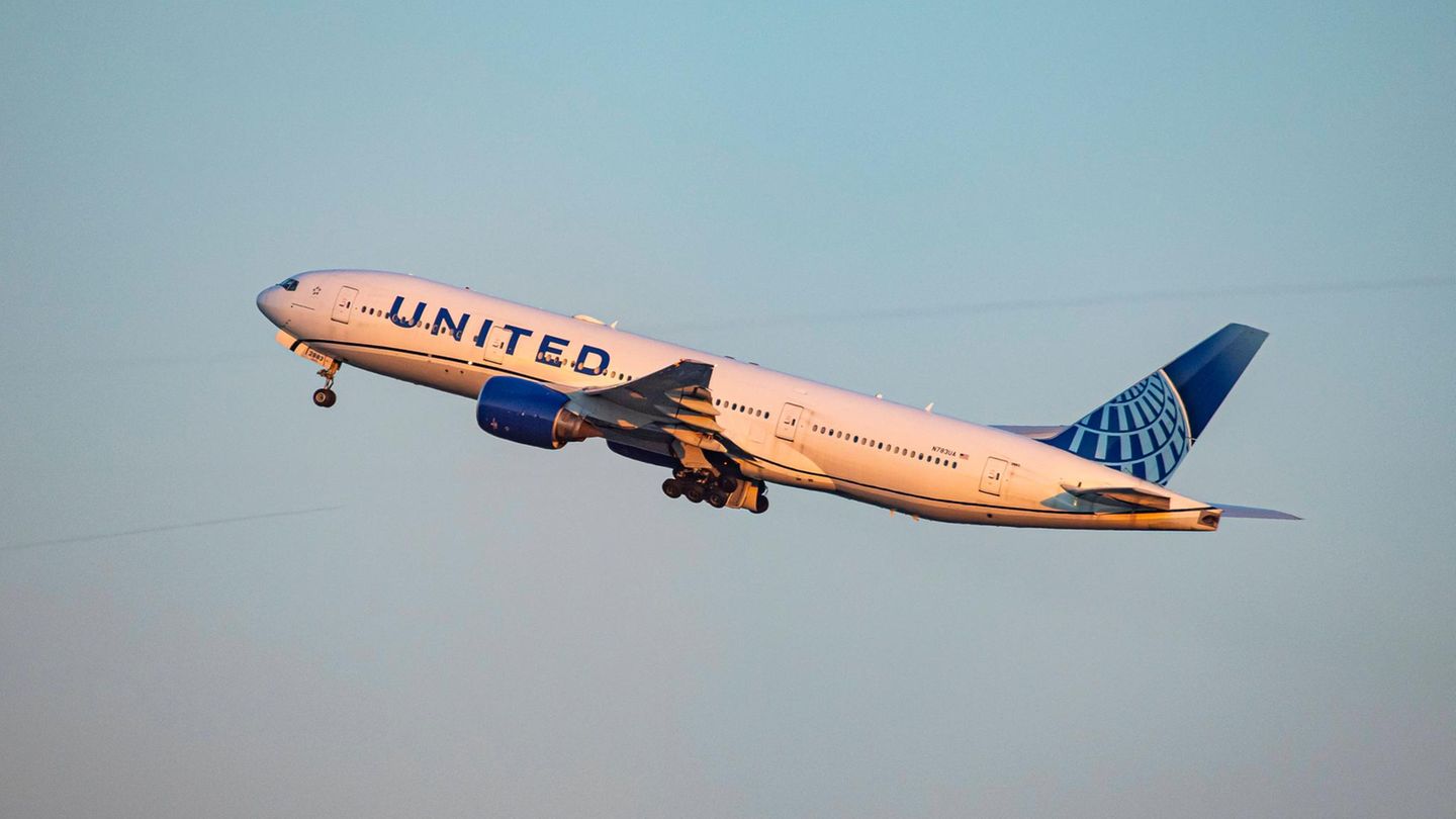 Flugzeug von United Airlines