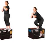 Sabine Kusterer beim Kniebeugen machen