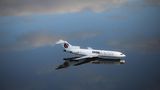 Eine gestrandete Boeing 727-200 inmitten des Hochwassers auf dem internationalen Flughafen Salgado Filho