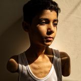 Portrait von dem verwundeten Mahmoud