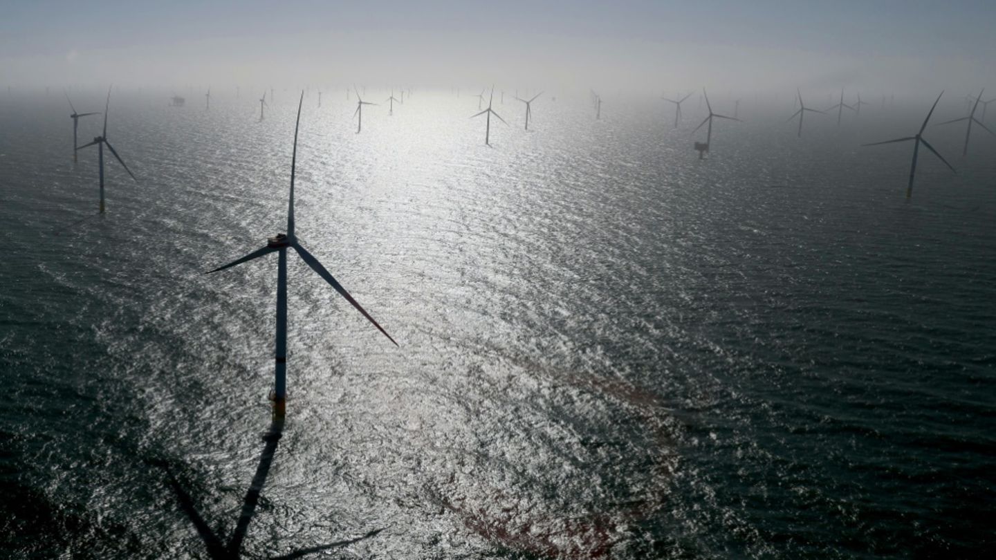 Windräder in der Nordsee