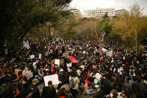 Studenten-Kundgebung am Dienstag in Istanbul