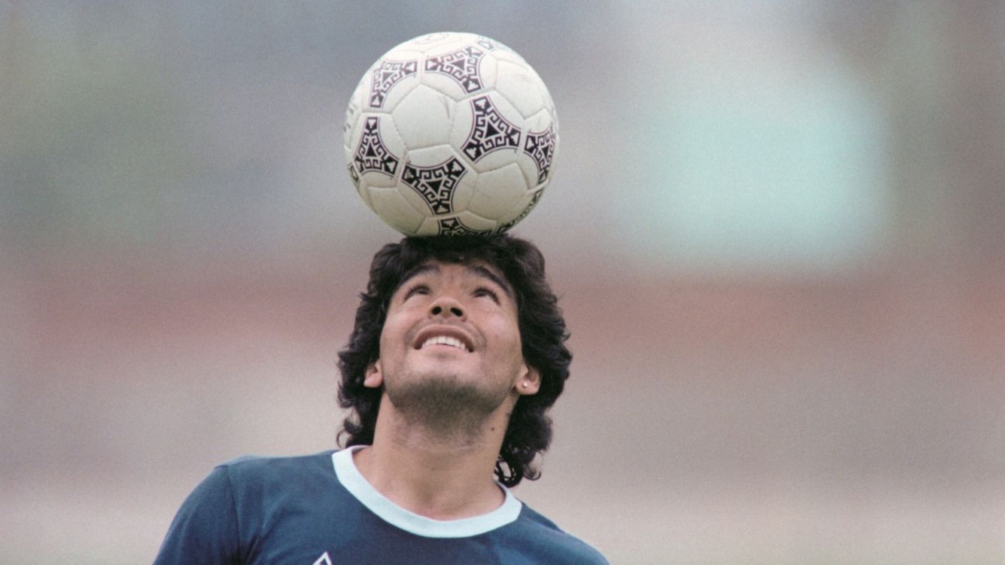 Argentiniens Fußball-Legende Diego Maradona