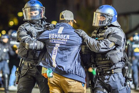 Polizei Einsatz Eritrea-Festival