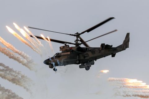 Zwei Maschinen des Typs Ka-52 wurden in der Region Belgorod von HIMARS-Systemen zerstört (Archivbild)