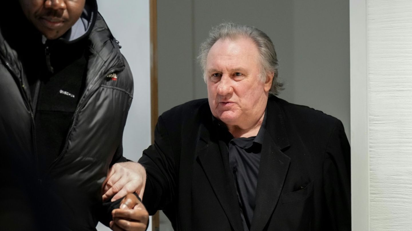 Gérard Depardieu beim Prozess