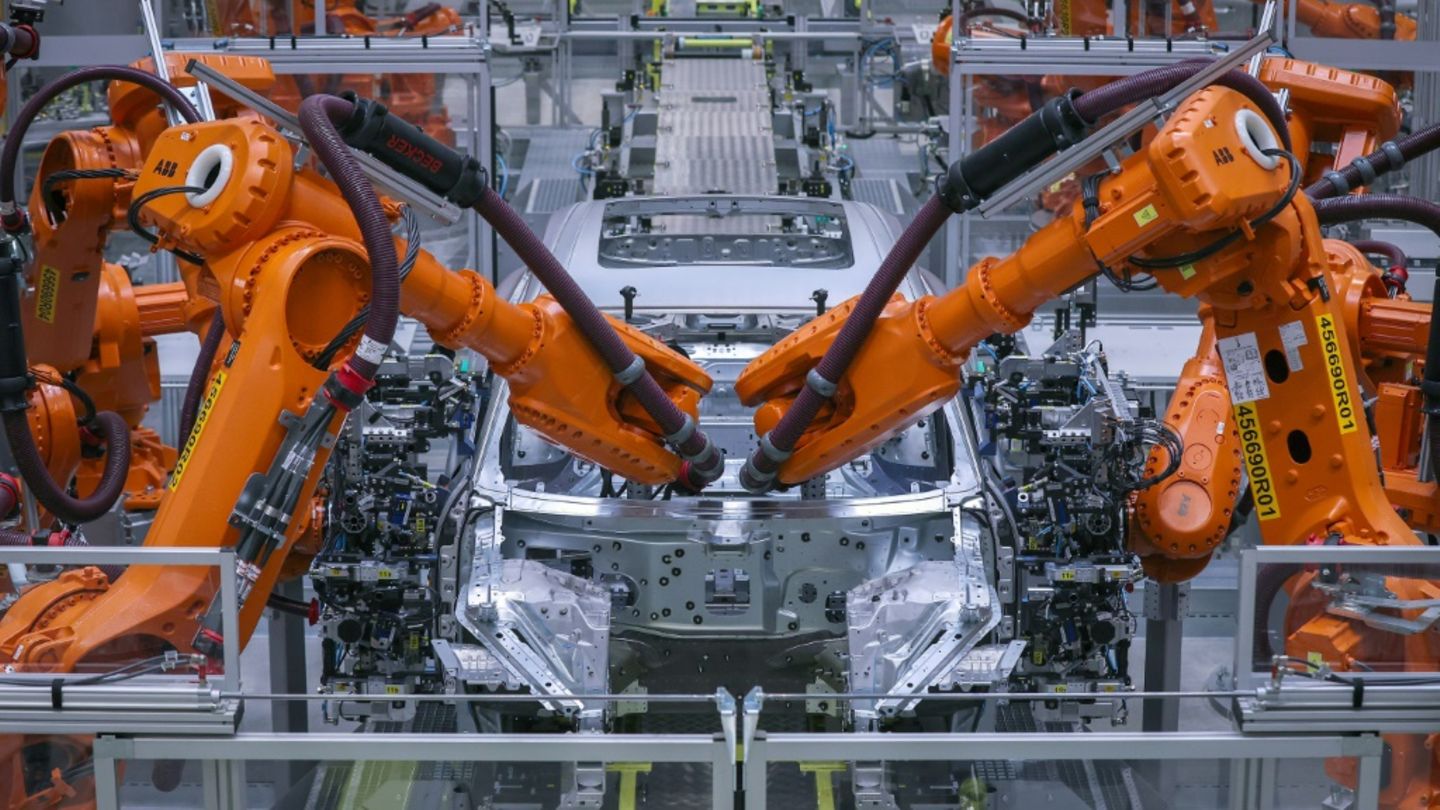 Produktion bei Porsche in Leipzig