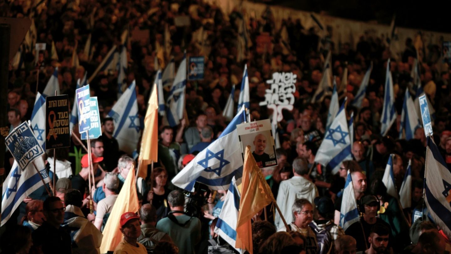 Demonstranten in Israel