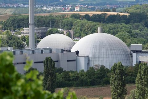 Das AKW Neckarwestheim von EnBW in Baden-Württemberg