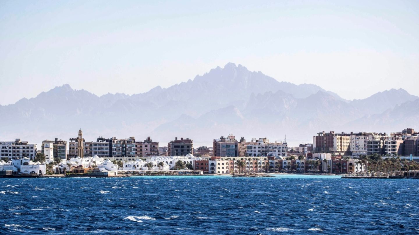 Blick auf Hurghada am Roten Meer