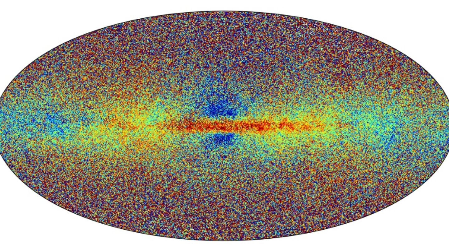Eine mit Daten von Gaia erstellte Karte der Milchstraße