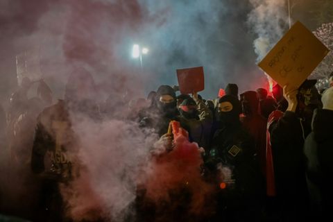 Demonstration in Istanbul am 25. März