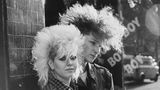Punks mit topierten Haaren in London, 1983