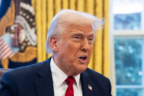 US-Präsident Donald Trump redete den Chat-Skandal seiner Regierungsmitglieder klein