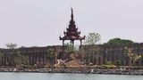 Schaden am Mandalay-Palast in Myanmar nach dem Erdbeben
