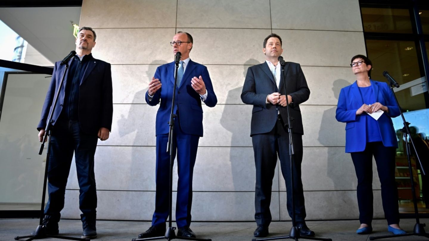 Koalitionsgespräche erreichen Führungsebene - Parteichefs dämpfen Erwartungen