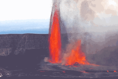 Vulkanausbruch: Kilauea spuckt 300 Meter hohe Lavafontänen in den Himmel
