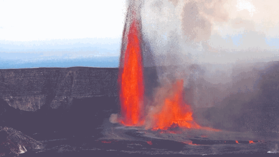 Vulkanausbruch: Kilauea spuckt 300 Meter hohe Lavafontänen in den Himmel