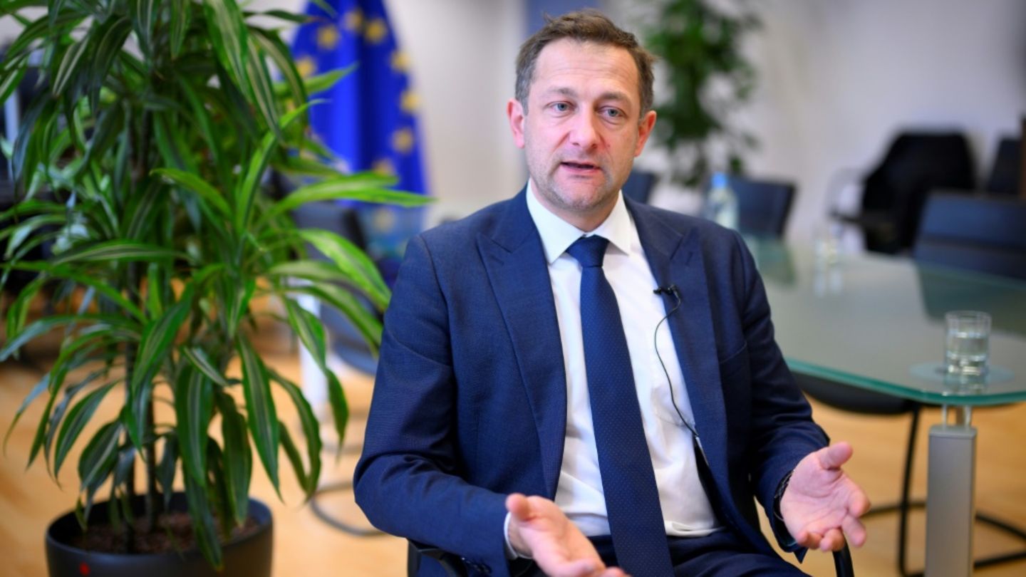 EU-Agrarkommissar Hansen am 28. März in Brüssel
