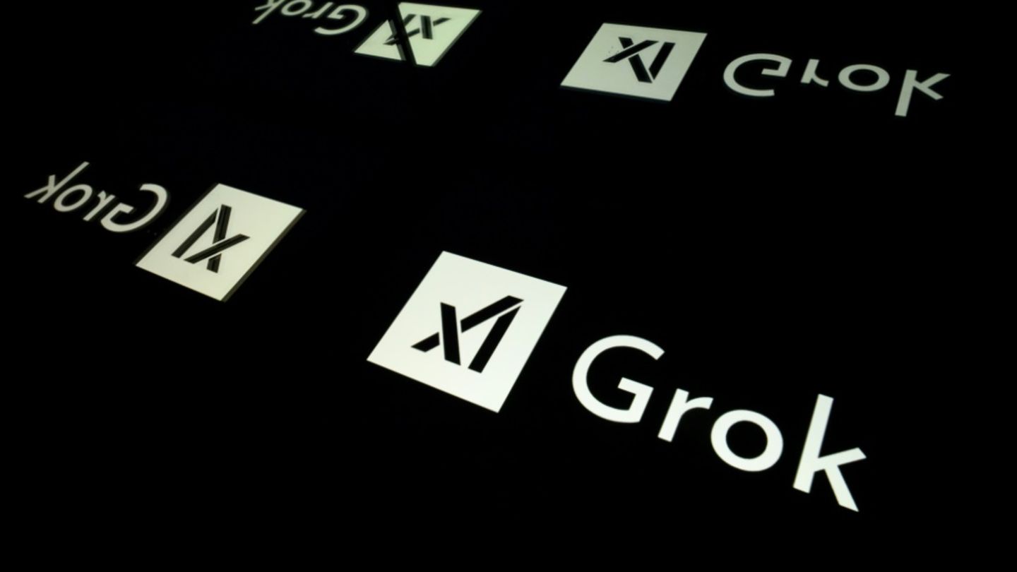 Das Logo von Musks Chatbot Grok